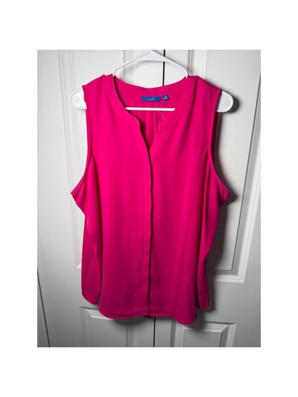 APT. 9 Pink Sleeveless Blouse Plus Size XXL